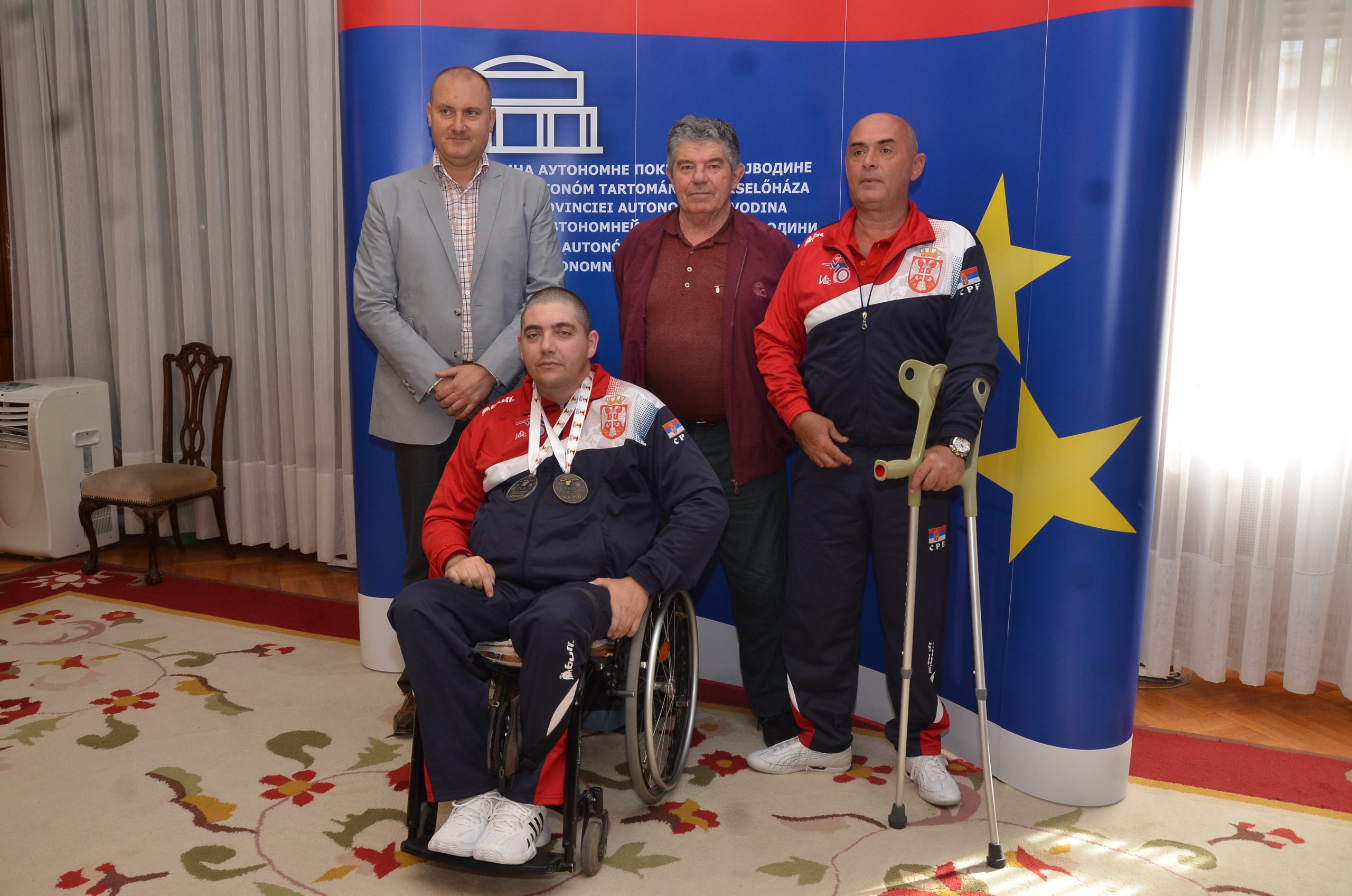 Потпредседник Вребалов примио новог светског рекордера у стрељаштву за особе с инвалидитетом Ласла Шурањија