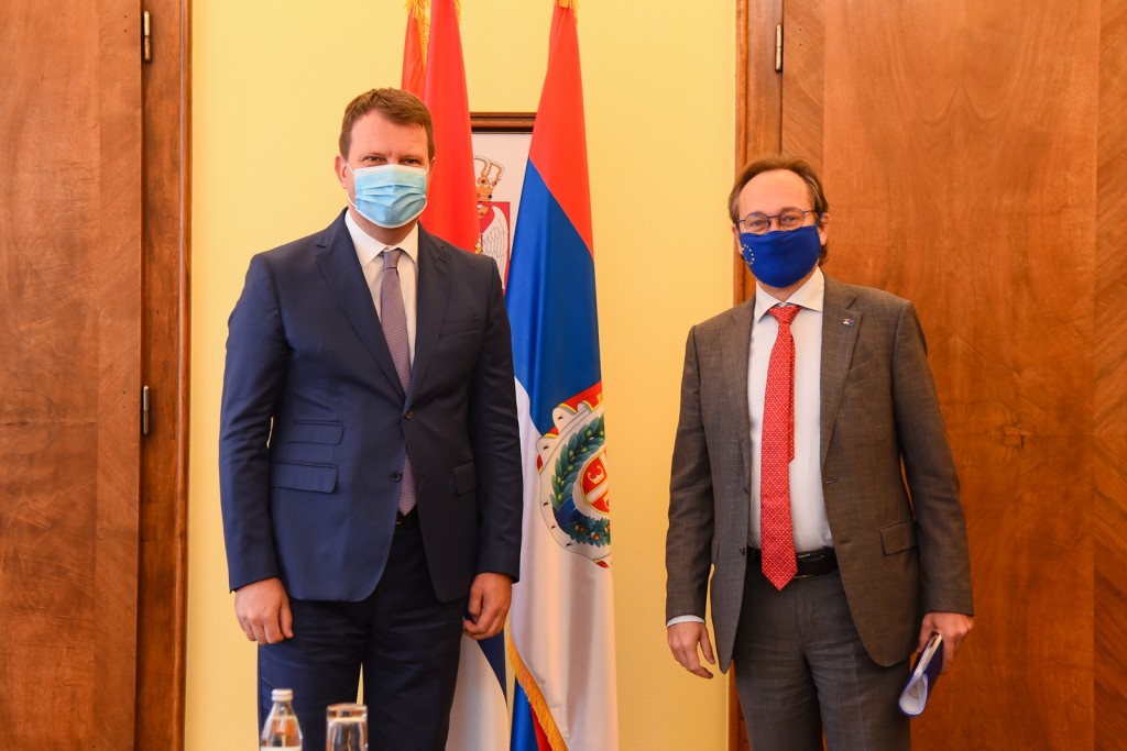 Председник Мировић састао се са шефом Делегације ЕУ у Србији