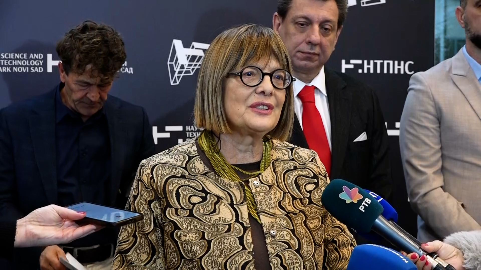 23.12.2025. – Маја Гојковић на представљању победничког решења за споменик Милеви Марић Ајнштајн